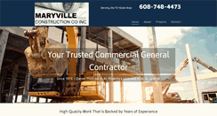Desktop Screenshot of maryvilleconstruction.com